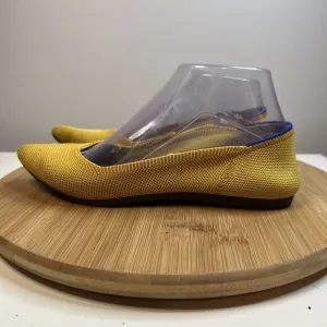 Rothy’s The Point Women's Size 6.5 Marigold Yellow Blue Halo Ballet Flats Shoes