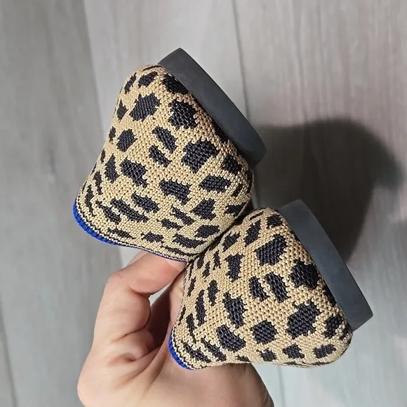 Rothy's Women Leopard Animal Print The Pointed toe flats ballet shoes sz 9.5