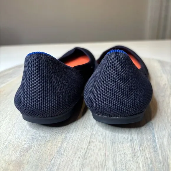 Rothy’s‎ Women's Navy Blue Honeycomb Luxury Ballet Flats US Size 8