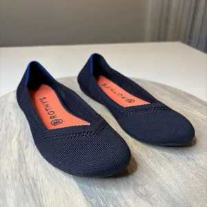 Rothy’s‎ Women's Navy Blue Honeycomb Luxury Ballet Flats US Size 8