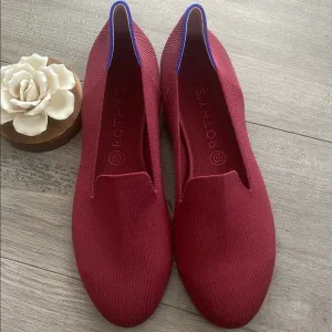 Rothy's Women's size 11.5 Red cinnamon woman's flat Loafers