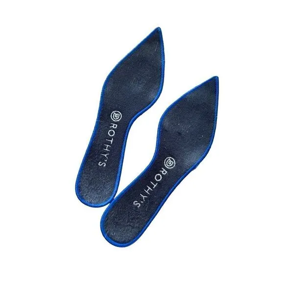 Rothy's Womens Gray The Point Flats Cloud Pointed Birdseye Ballet Shoes Size 7.5