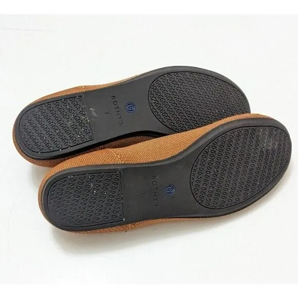 Rothys Womens Shoes The Flats Size 7 Brandy Orange