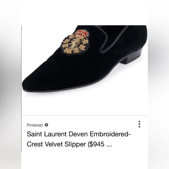 Saint Lauren DEVON Embroidered Loafers