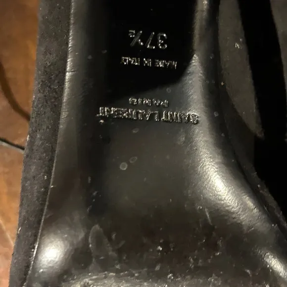 Saint Laurent Black Lace-Up Women's Shoes