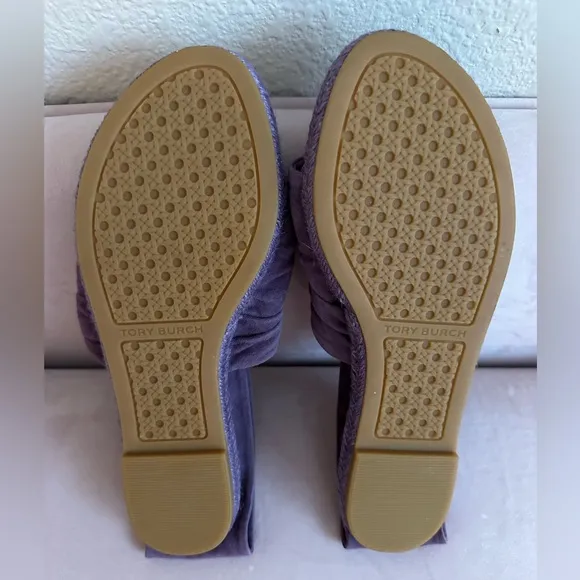 ❤️SALE❤️NWOT Tory Burch lavender suede sling-back espadrille sandals.