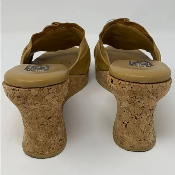 Salpy siena Twist Cork Bottom Wedge Slide Mule