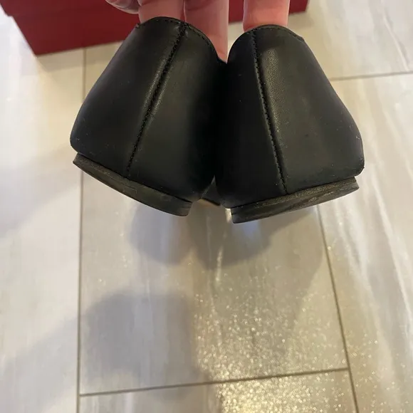 Salvatore Ferragamo Black Ballet Flats