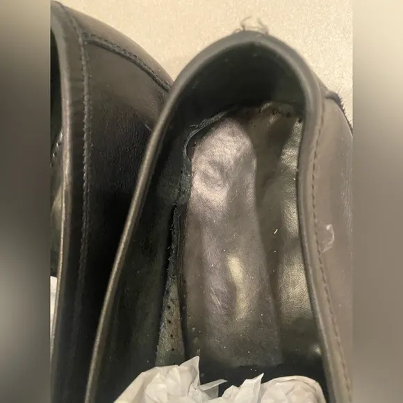 Salvatore Ferragamo Black Leather Loafers for Men