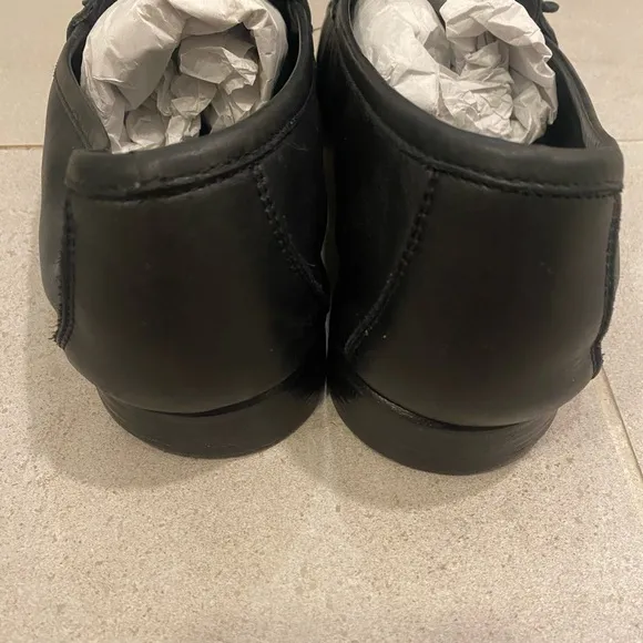 Salvatore Ferragamo Black Leather Loafers for Men