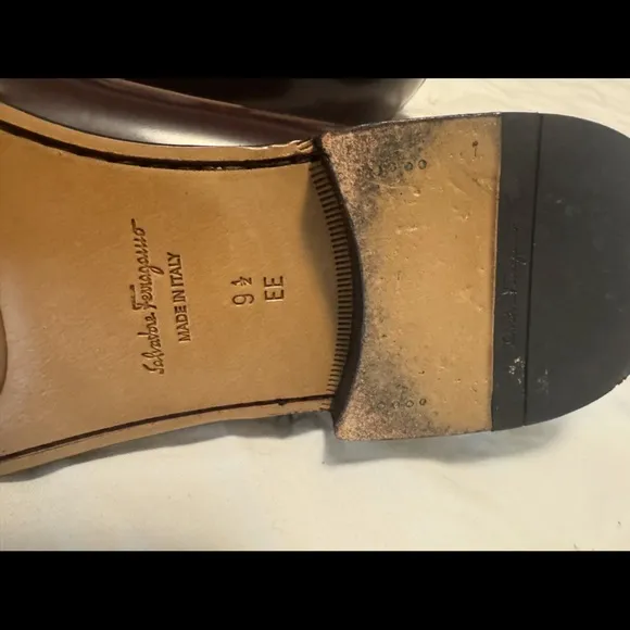 Salvatore Ferragamo Brown Loafers with Gancini Hardware