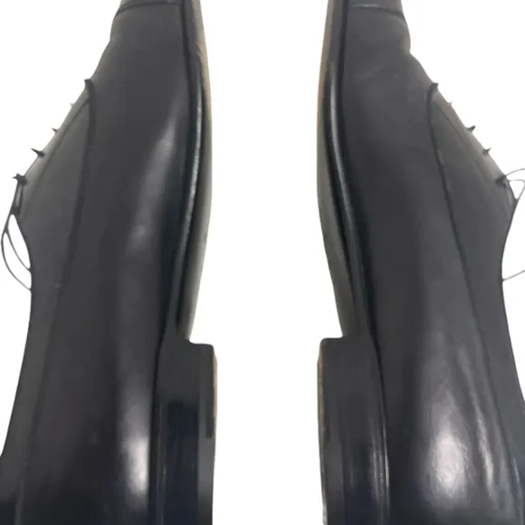 Salvatore Ferragamo Firenze Black Leather Cap Toe Oxford Dress Shoes Mens 9.5D