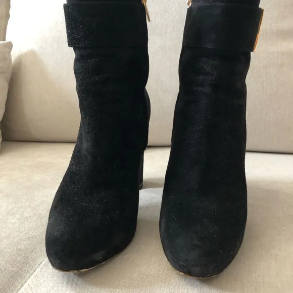 Salvatore Ferragamo high heel suede boots
