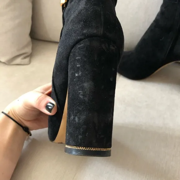 Salvatore Ferragamo high heel suede boots