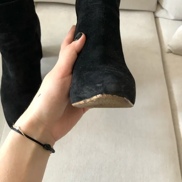 Salvatore Ferragamo high heel suede boots