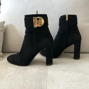 Salvatore Ferragamo high heel suede boots
