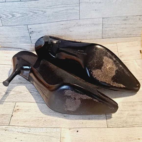 Salvatore Ferragamo italian black shoes.