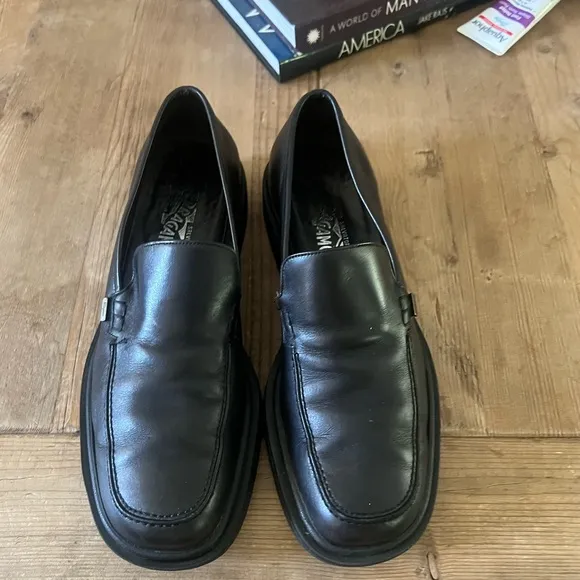 Salvatore Ferragamo men’s black loafers shoes