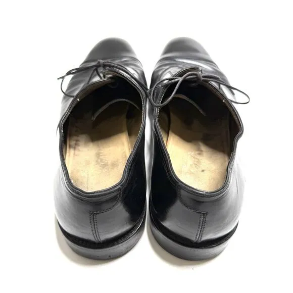 Salvatore Ferragamo Men’s Size 12 D Black Wingtip Oxford Dress Shoes Leather