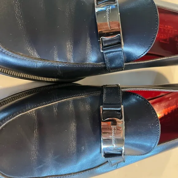 Salvatore Ferragamo Women's Blue Loafers