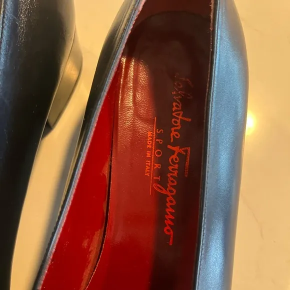 Salvatore Ferragamo Women's Blue Loafers