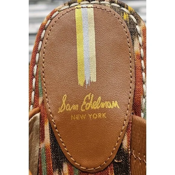 Sam Edelman Alissa Saddle Leather Women's Platform Wedge Sandals Size 9