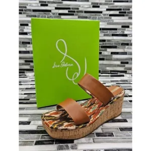 Sam Edelman Alissa Saddle Leather Women's Platform Wedge Sandals Size 9