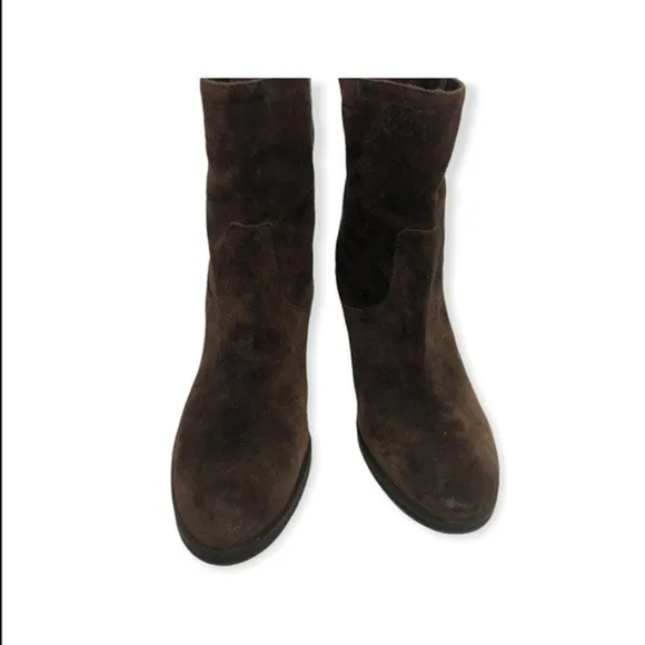 Sam Edelman Brown Leather Heel Boots