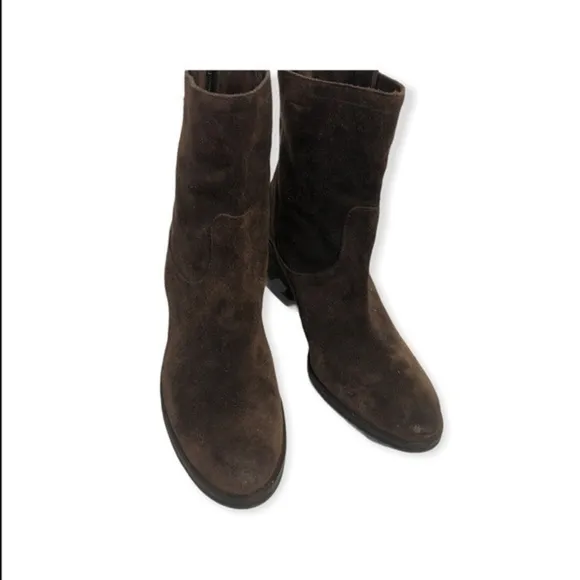 Sam Edelman Brown Leather Heel Boots