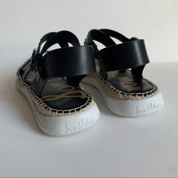 Sam Edelman Janette Espadrille Sandals Black 9.5