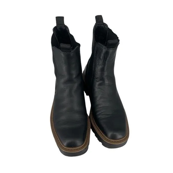 Sam Edelman Laguna Women's Boots Black Leather Size 6 Combat Platform