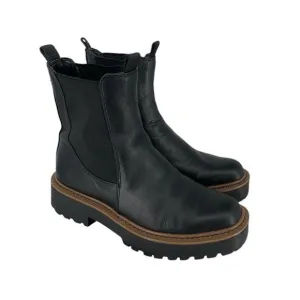 Sam Edelman Laguna Women's Boots Black Leather Size 6 Combat Platform