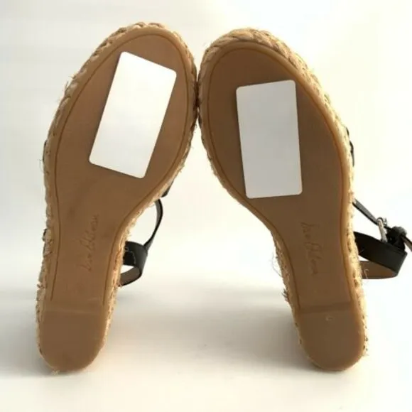 Sam Edelman Sandals Leather Platform Jute Wedge