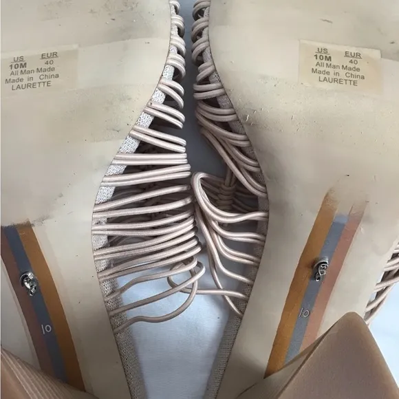 Sam Edelman Tan Laurette Block-Heel Sandals Size 10