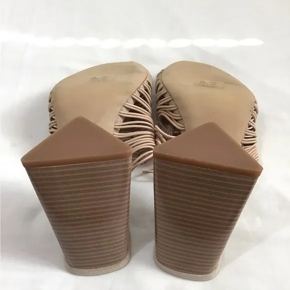 Sam Edelman Tan Laurette Block-Heel Sandals Size 10
