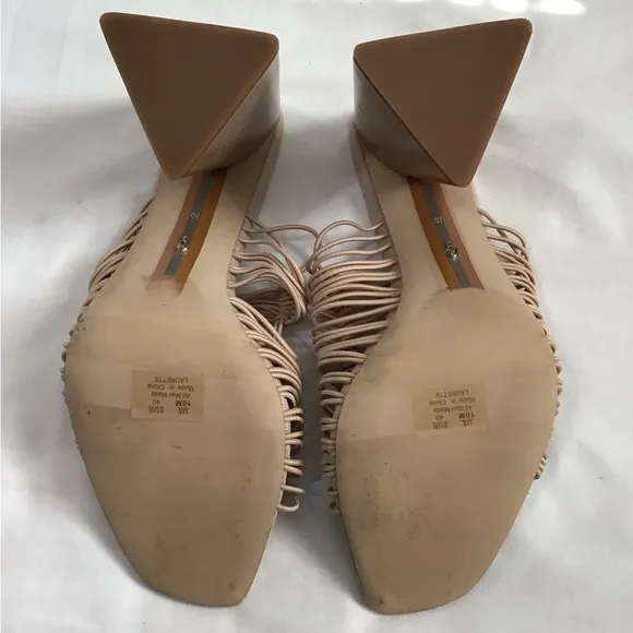 Sam Edelman Tan Laurette Block-Heel Sandals Size 10