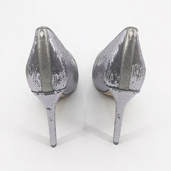 Sam Edelman Women's  Hazel Pointy Toe Metallic Sequin Pumps Shoes Size 10