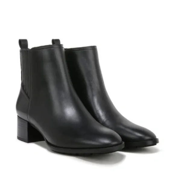 Sam Edelman Womens Kaiti Leather Block Heel Ankle Boots