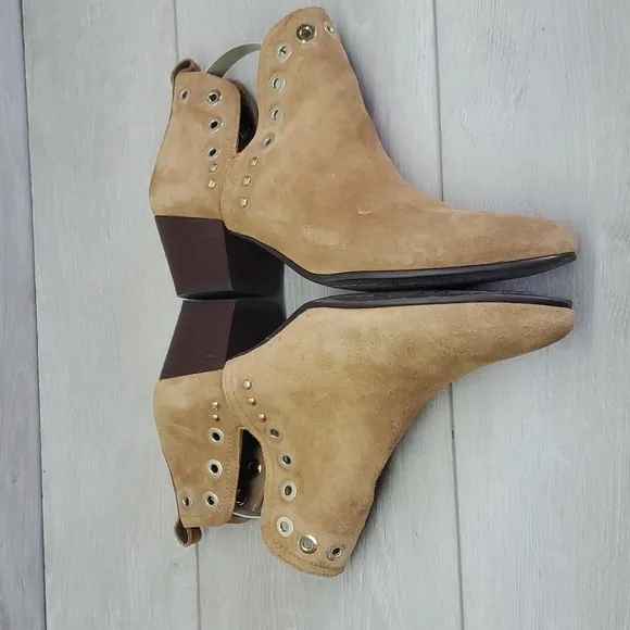 Sam Edelman Womens Rubin Grommet  Ankle Booties Western Boho shoes sz 8M