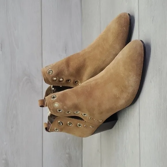 Sam Edelman Womens Rubin Grommet  Ankle Booties Western Boho shoes sz 8M