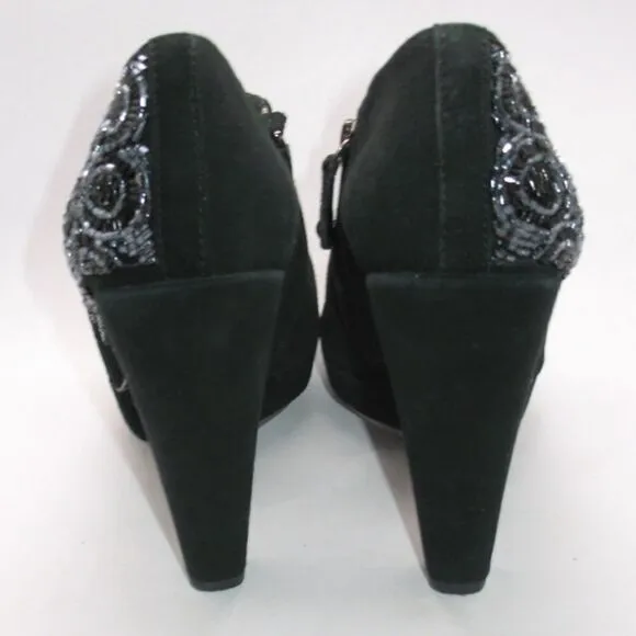 Sam Edelman Womens 8 Black Heeled Booties