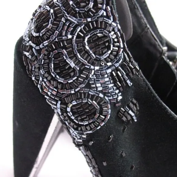 Sam Edelman Womens 8 Black Heeled Booties