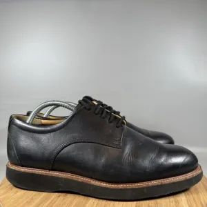 Samuel Hubbard Founder Mens Sz 9.5 W Oxford Dress Shoes Black Leather