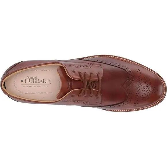 Samuel Hubbard Tipping Point M2130-065 Oxford Men UK 8 Brown Dress Shoes ZPO1292