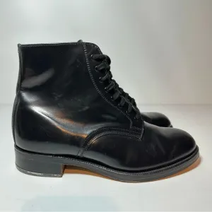 Sanders Mens Black Leather Dress Boots Metal Heel Made In England Size 7…