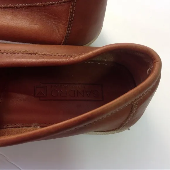 Sandro Moscoloni Shoes Loafers Tan Brown Penny