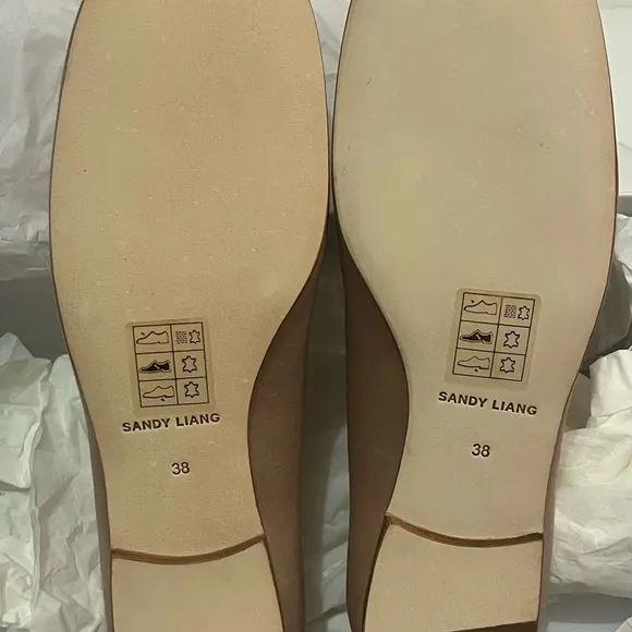 Sandy Liang Satin Ballet Flats