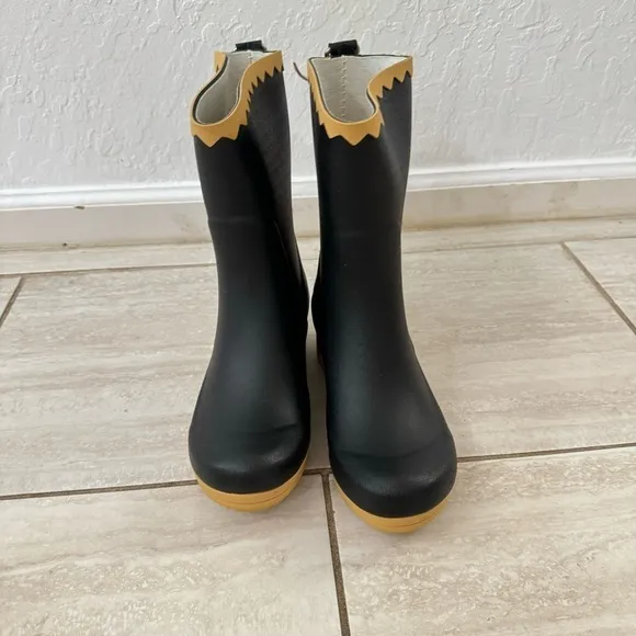 Sanita Danish Clog Black Rubber Calf Rain Boots 36