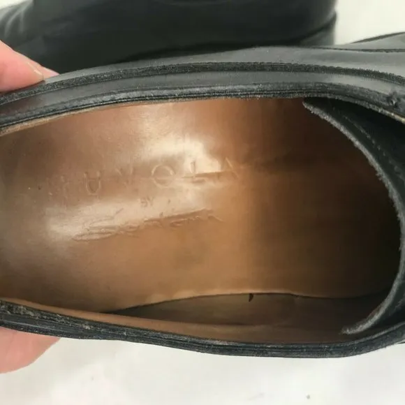 Santoni Nuvola Mens Leather Apron Moc Toe Lace Up
