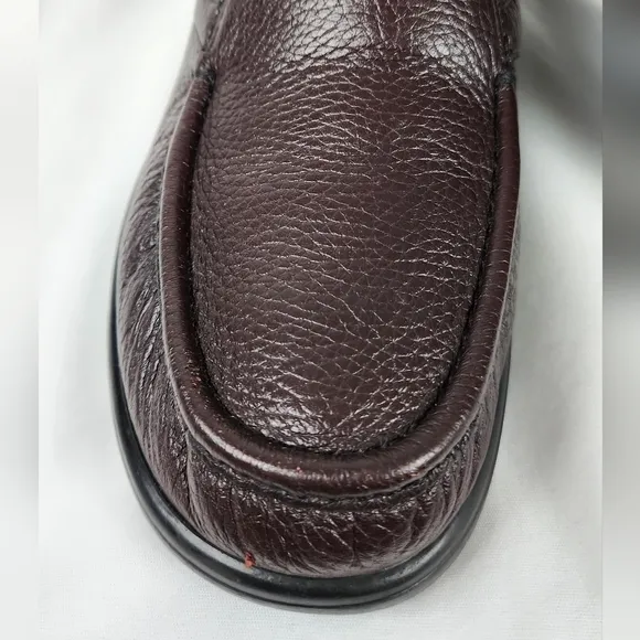 SAS Side Gore Cordovan Slip On Moc Toe Casual Walking Shoes Men's US 11 N